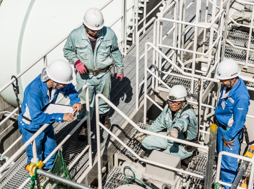 image of men working in the plant